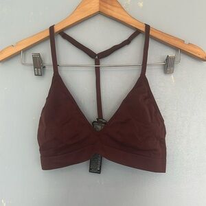 Zara Nwot Spaghetti Strap Racerback Stretchy Bralette